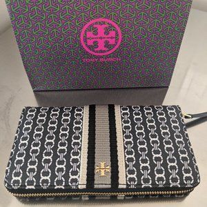 Tory Burch Gemini Link Zip Continental Wallet